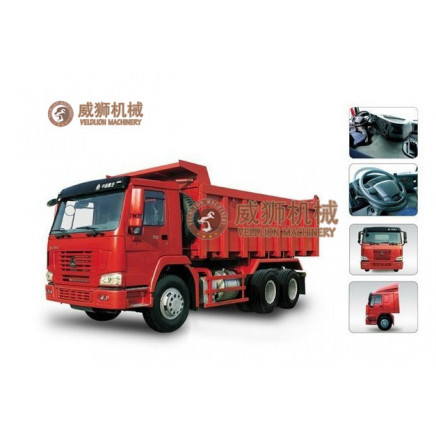 6X4 LHD Diesel Engine Zz3257 Dump Truck