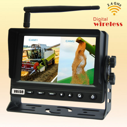 7 Inches Digital Wireless Monitor for Trucks, Tractors and Other Vehicles
