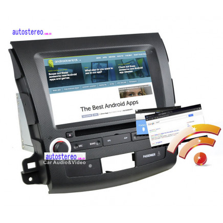8'' Android 4.0 Car Stereo GPS Navigation for Mitsubishi Outlander (2006~2012) Citroen C-Crosser 2007+ Peugeot 4007 2007+