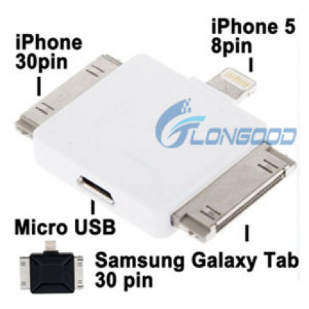 8 Pin Adapter/ 30 Pin Adapter /Samsung Galaxy Tab 30 Pin Adapter / Micro USB Adapte/Multi Functional Adapter for