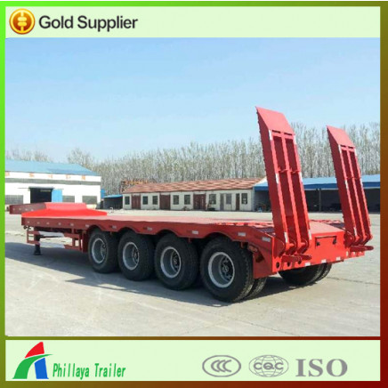 80ton 4 Axle Lowbed Semi-Trailer