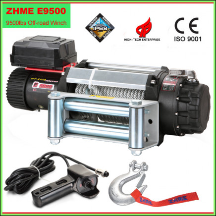 9500lbs Automatic 12V Winch with Wire Rope