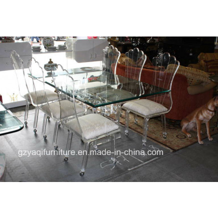 Acrylic Conference Chair or Acrylic Acrylic Meeting Chair with Wheels