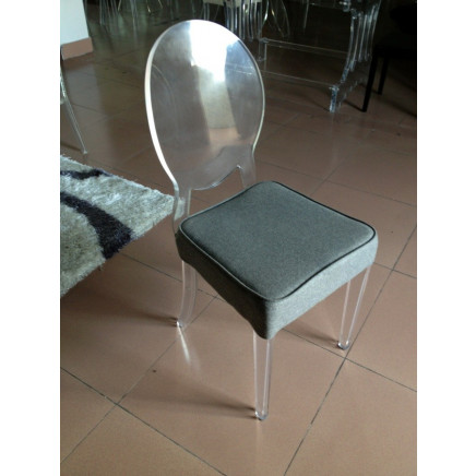 Acrylic Louis Ghost Chair Without Armrest