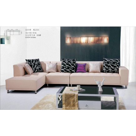 Afghanistan L Shape Leather Sofa