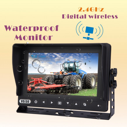 Aftermarket Parts Waterproof Wireless Camera Observation Monitor with Mounts to Farm Tractor, Combine, Cultivator, Plough, Trailer, Truck
