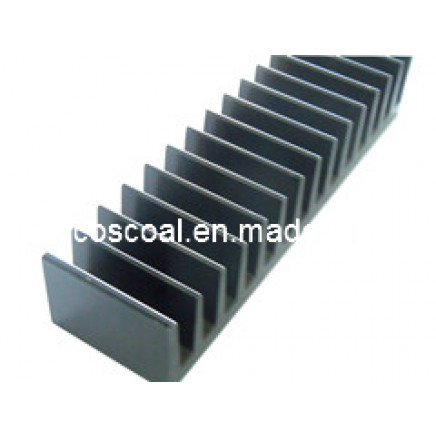 Aluminium extruded heat sinks with black anodized