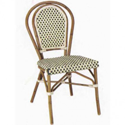 Aluminum Rattan Bamboo Looking Dining Chair (BC-08003)