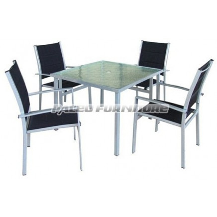 Aluminum Texliene Table and Chair (PAT-029)