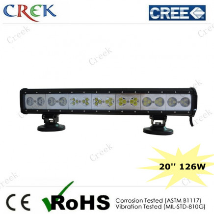 Amber/Red/Green/Blue Colorful 126W 20'' Inch 42PCS*3W CREE LED Light Bar (CK-BC22103T)
