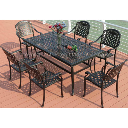 American Modern Outdoor Garden Furniture Aluminum Casting Dining Table (SD516)