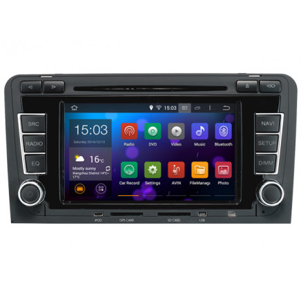 Android 4.4.4 Car GPS Navigation System for Audi A3