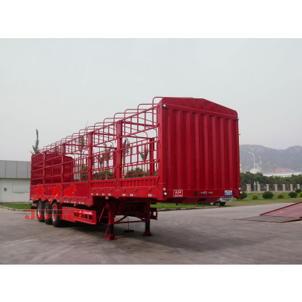 Animal Carrier Stake Semi Trailer