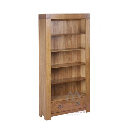 Antique Oak Wooden Large Bookcase Living Room Furniture (RCLSB)