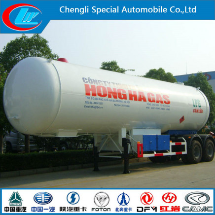 Asme Standard 2 Axles Liquid Petroluem Gas Semi Trailer