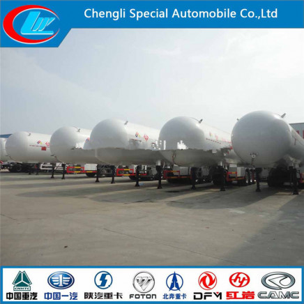 Asme Tri-Axle 2015 LPG Tanker Semi Trailer for Sale Chinese Manufacturer Cheap Semi Trailers 58000L Used LPG Trailer