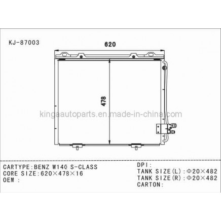 Auto Condenser for Benz W140 S-Class