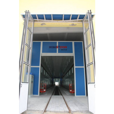 Auto Industrial Train Painting Spraying Booths