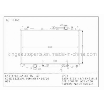 Auto Radiator for Lancer'07-AT (KJ-14159)