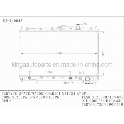Auto Radiator for Space/Wagon/Chariot N31/34 at