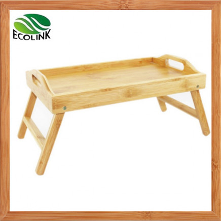 Bamboo Bed Tray with Folding Leg