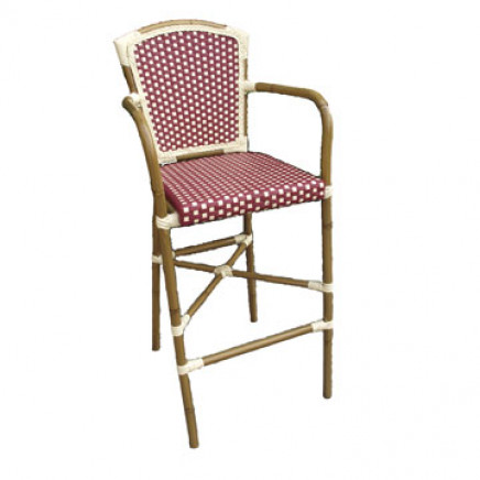 Bamboo Looking Barstool with Aluminum Frame (BC-08022)