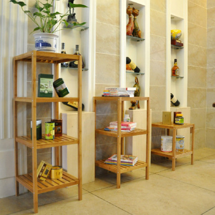 Bamboo Storage Rack Shelf