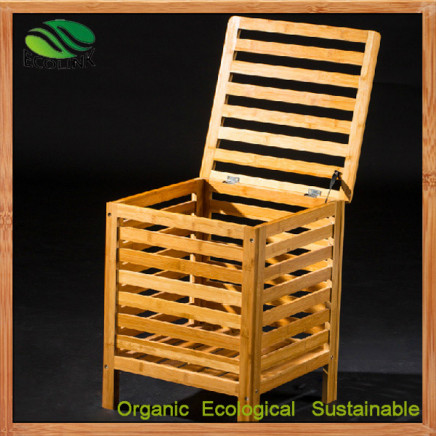 Bamboo Toy Box Lockers Bamboo Benches Laundry Bin (EB-B4098)