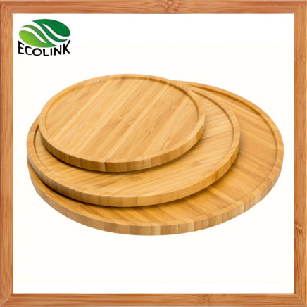 Bamboo Tray Round Fruit Tray Tea Tray