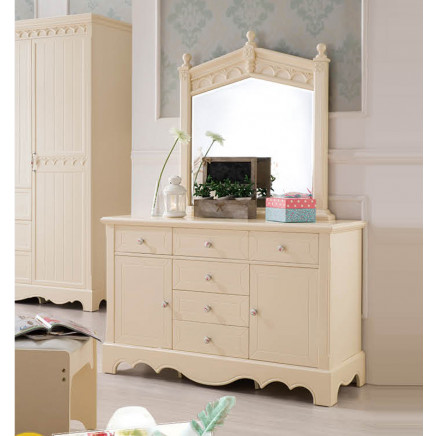 Bedroom Furniture Antique Wooden Dressing Table Designs with Mirror (JB-8016B)