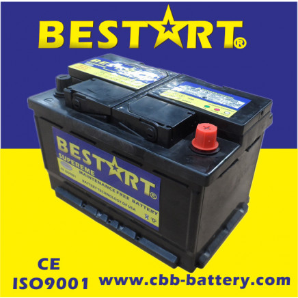Best Starting Auto Battery 66ah 12V Car Battery