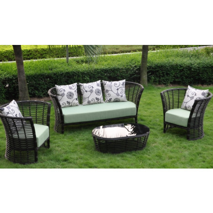 Big Round Rattan Simple Furniture Sofa Set