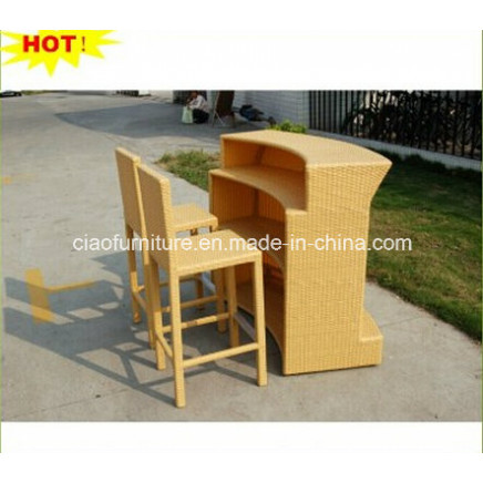 Bistro Bar Set Rattan Bar Stool