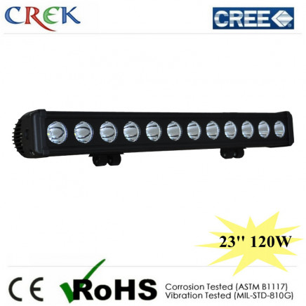 Black 23 Inch Spot Flood LED Light Bar 120W, off Road LED Light Bar for Trucks