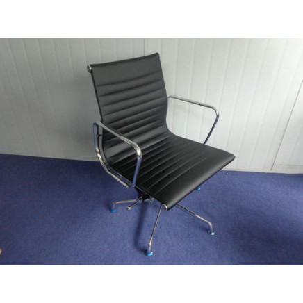 Black PU Leather Swivel Eames Manager Office Chair (FS-150C-PU)