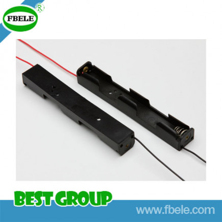 Black Plastic 3.7V Battery Holder with Spring
