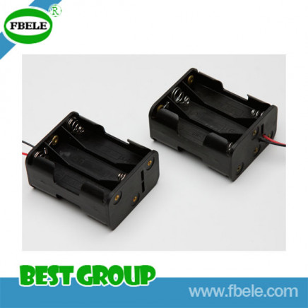 Black Plastic 3AA Battery Holder