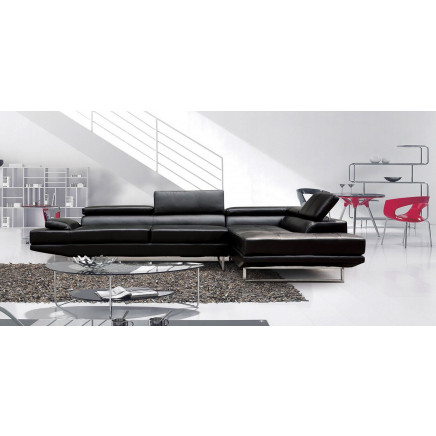 Black Sectional Sofa Set (L. A14)