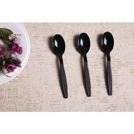 Black Spoon Plastic Spoon PP Spoon