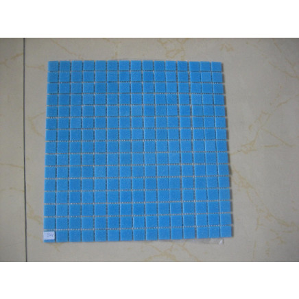 Blue Glass Mosaic for Swimming Poor