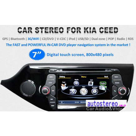 Box Radio for KIA Ceed GPS Satnav Navi Radio Headunit Multimedia Player 3G