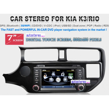 Box Radio for KIA K3/Rio GPS Satnav Navi DVD Player Radio Headunit Multimedia