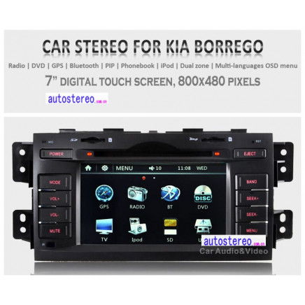 Box Radio for KIA Mohave Borrego Radio GPS Navigation Satnav Navi DVD Headunit