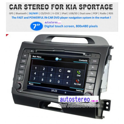 Box Radio for KIA Sportage Stereo GPS Satnav Navigation Headunit Bluetooth Radio