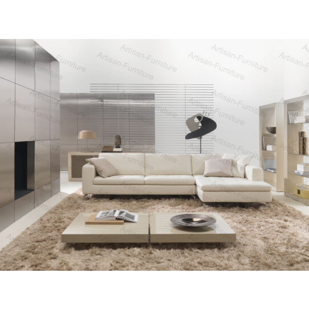 Bright Living-Room with Fabric Sofa Set (JP-sf-097)