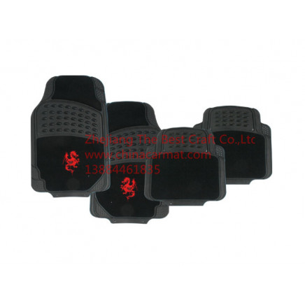 Bt 1402 Rubber with Carpet Car Mats