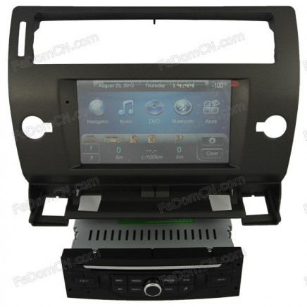 C4 Radio DVD GPS Navigation System Stereo Headunit Autoradio for Citroen