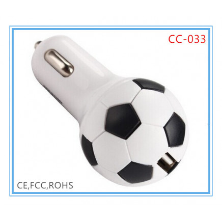 CE Approval 5V/1A Football Car Charger