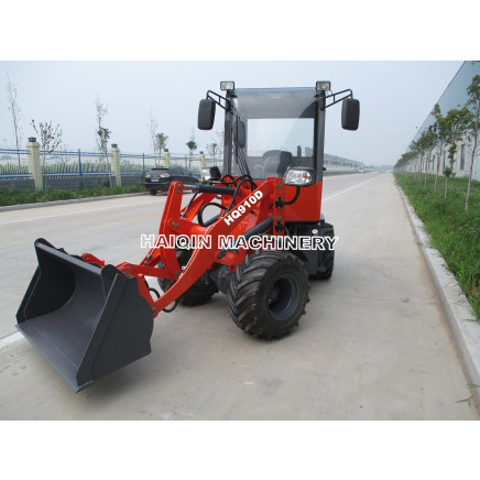 CE Approved Mini Loader with 38 Degree Steering Angle