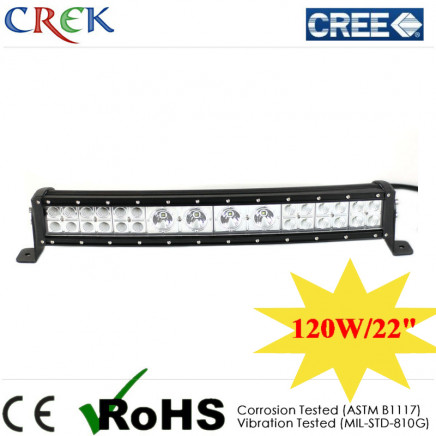 CREE 120W Hybrid Curved LED Light Bar 22inch